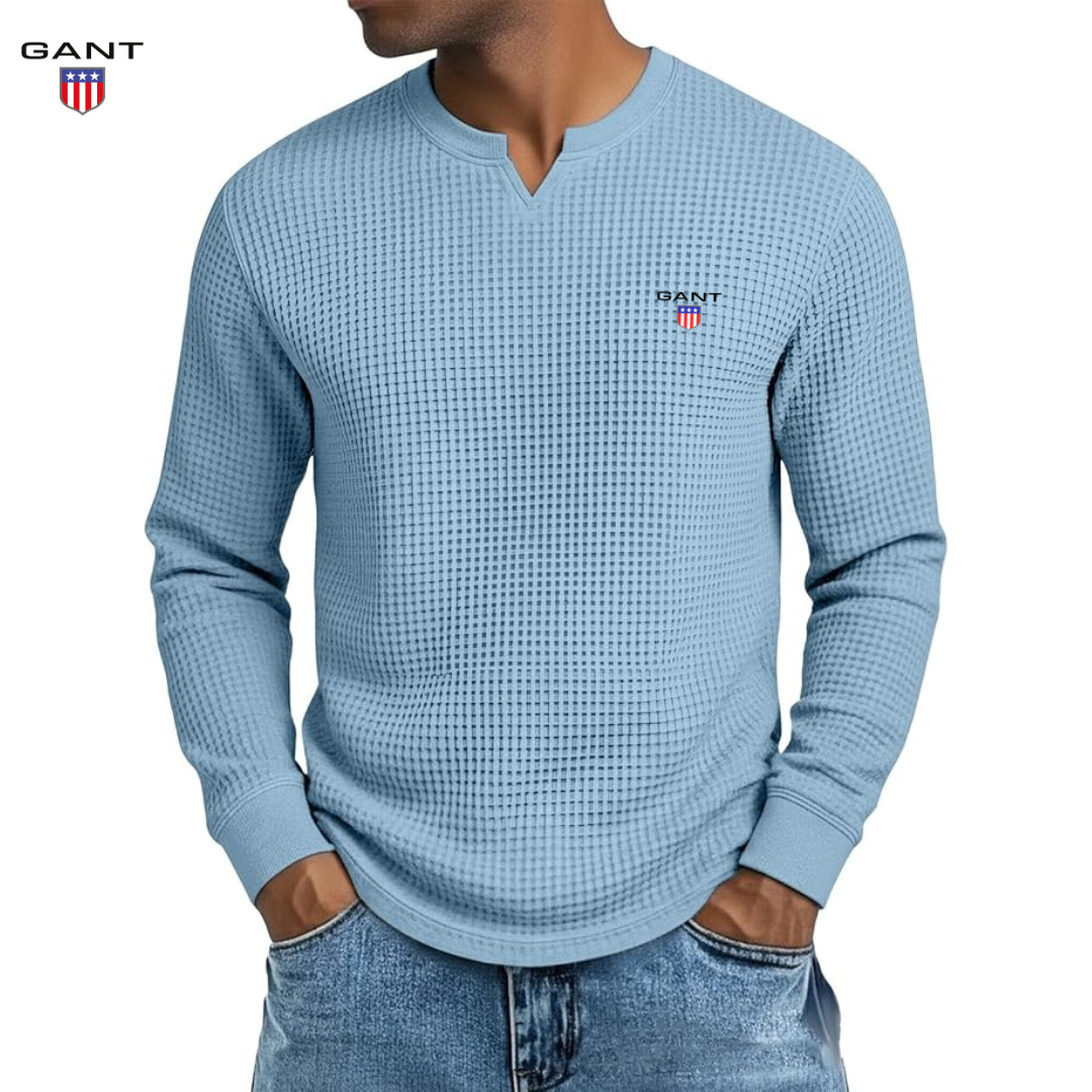 GANT™ Premium Vårtröja i Waffle Knit