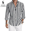 Premium Randig Casual Skjorta