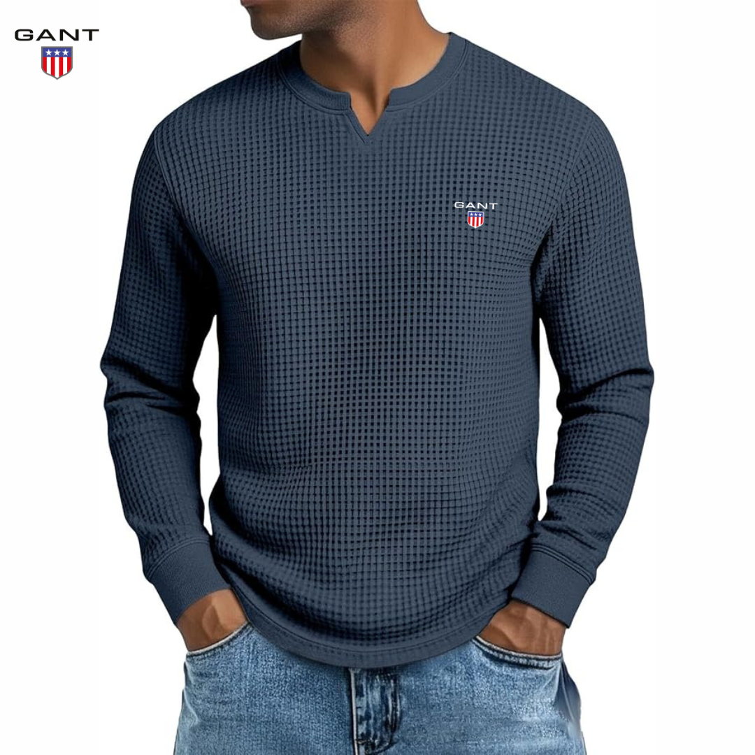 GANT™ Premium Vårtröja i Waffle Knit