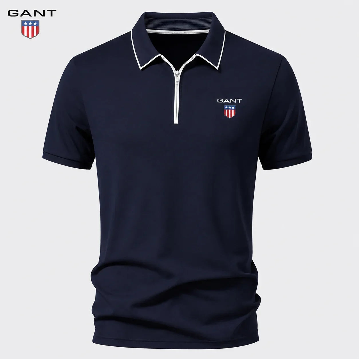 GANT™ Pikétröja med Dragkedja