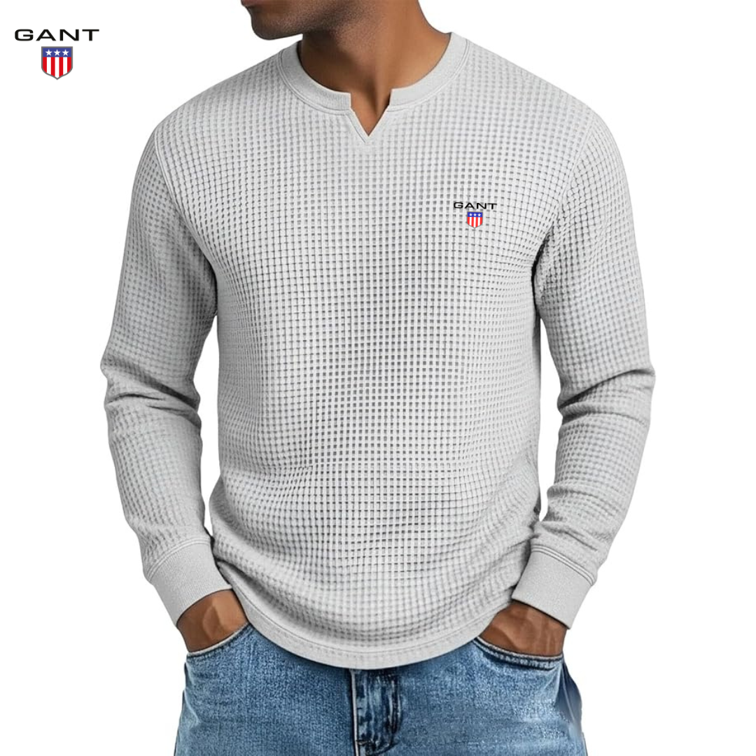 GANT™ Premium Vårtröja i Waffle Knit
