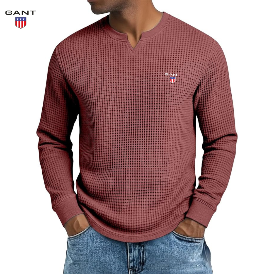 GANT™ Premium Vårtröja i Waffle Knit