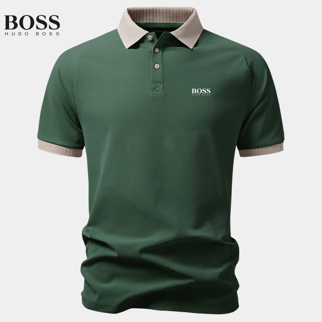 Kontrastpolo med raglanärmar HB™