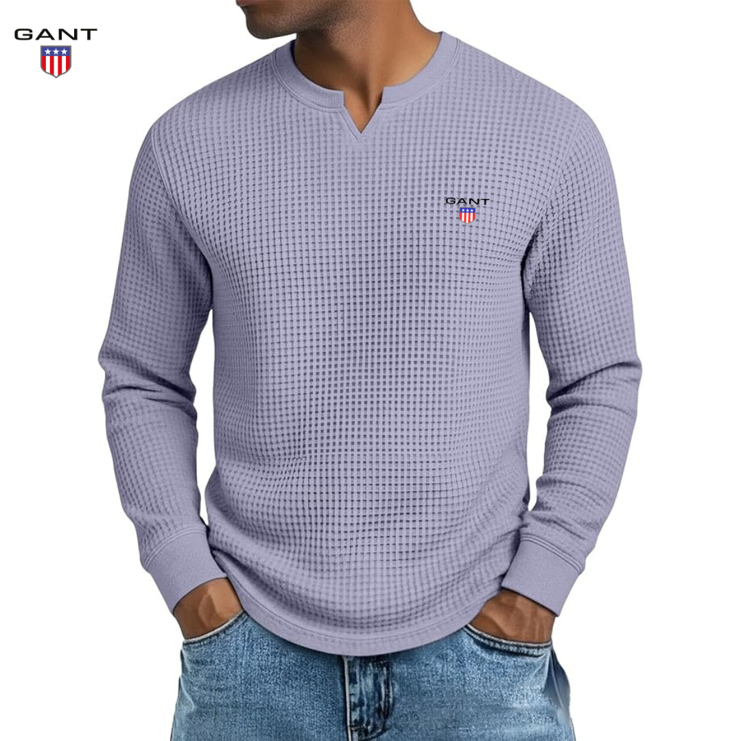 GANT™ Premium Vårtröja i Waffle Knit