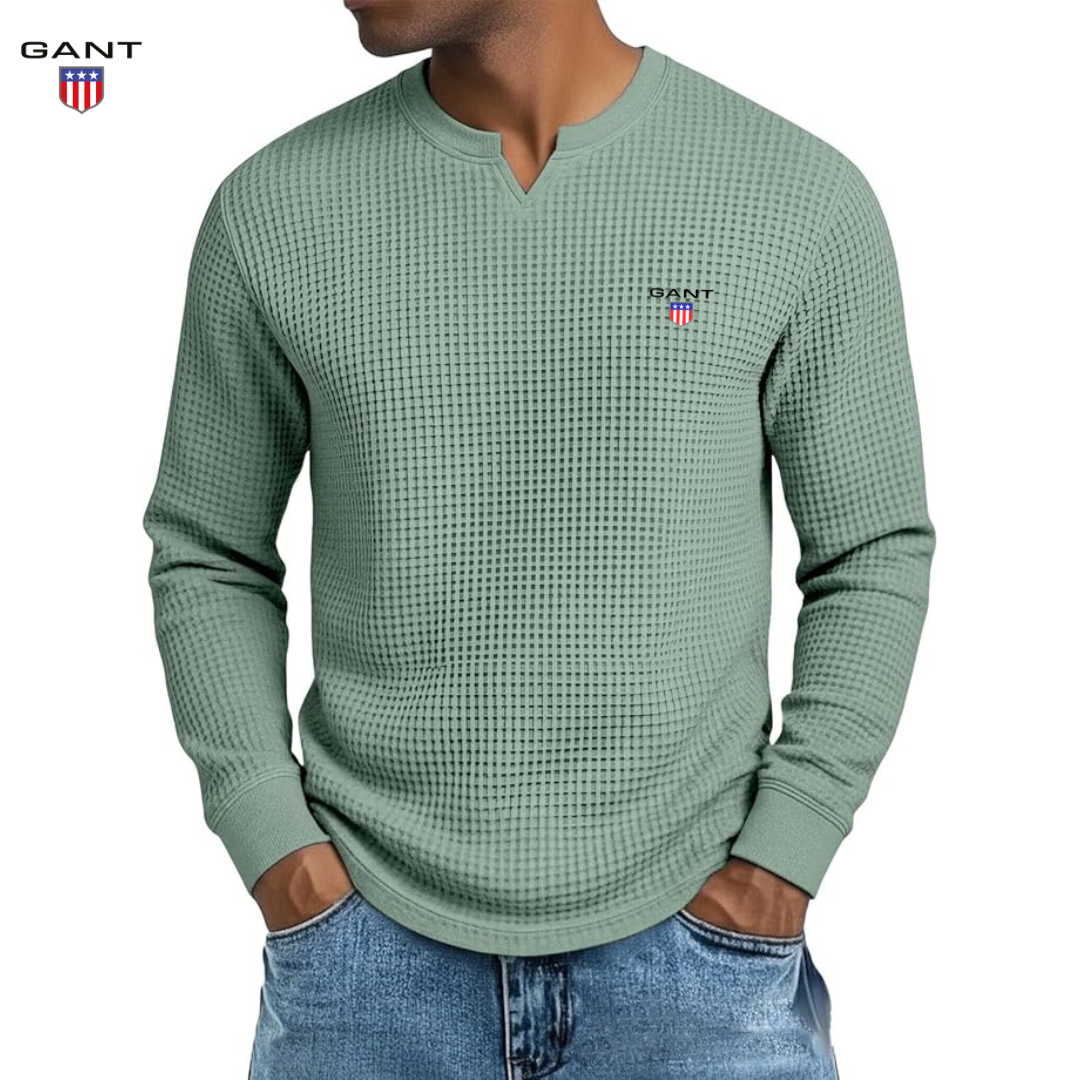 GANT™ Premium Vårtröja i Waffle Knit