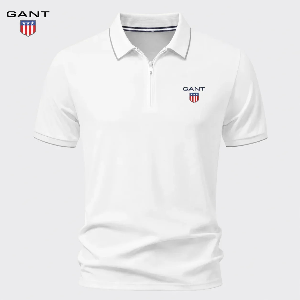 GANT™ Pikétröja med Dragkedja