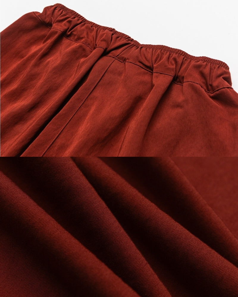 Avslappnade Broderade Wide-Leg-byxor