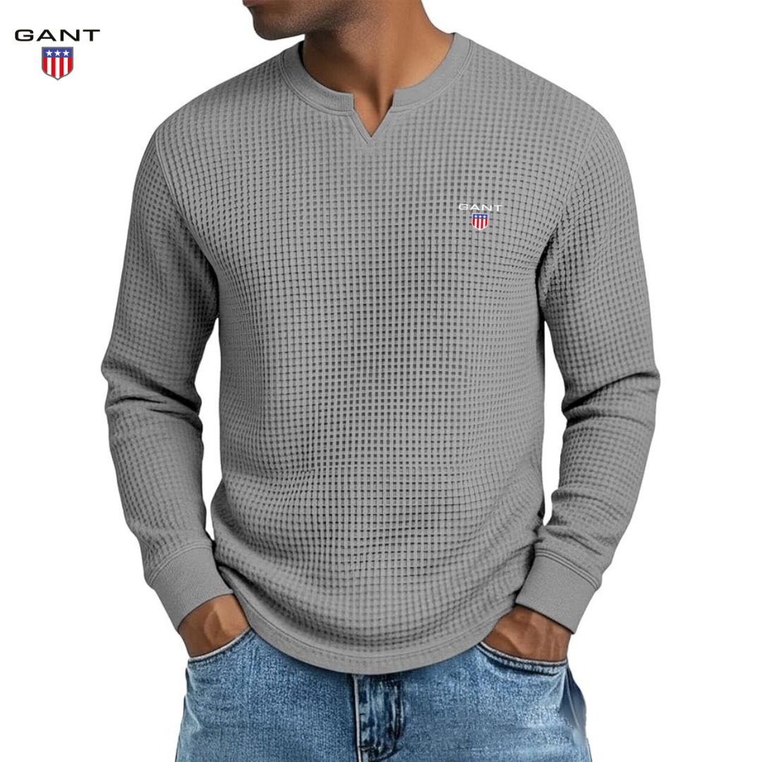 GANT™ Premium Vårtröja i Waffle Knit