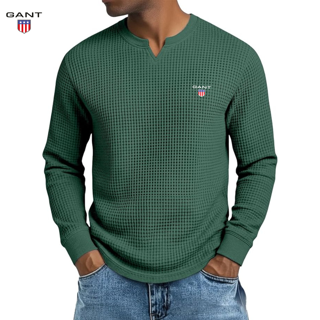 GANT™ Premium Vårtröja i Waffle Knit