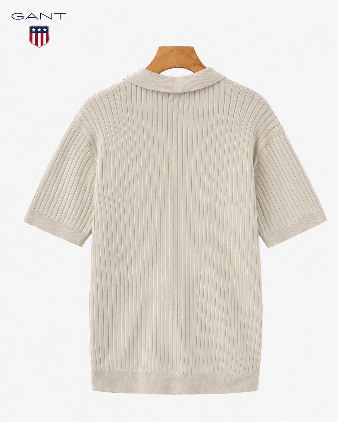 GANT® Sommarens ribbade pikétröja