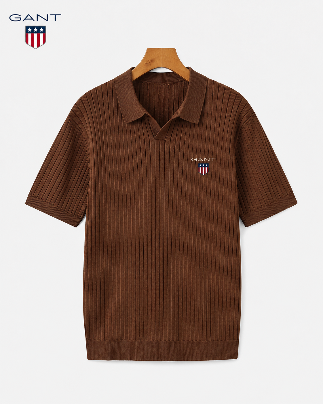 GANT® Sommarens ribbade pikétröja