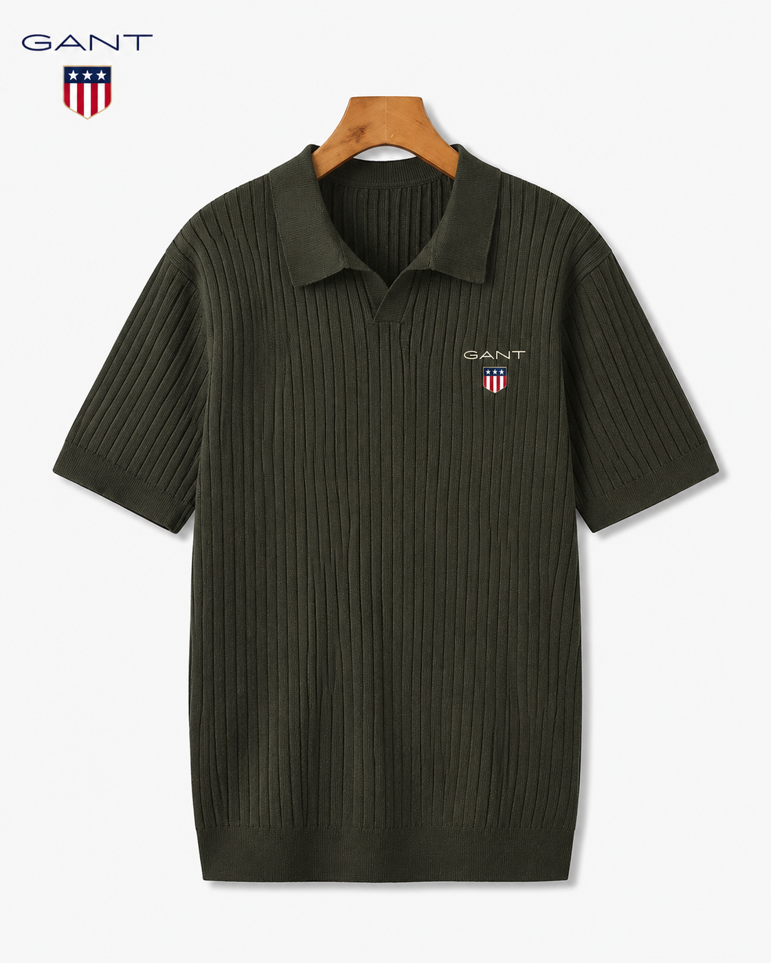 GANT® Sommarens ribbade pikétröja