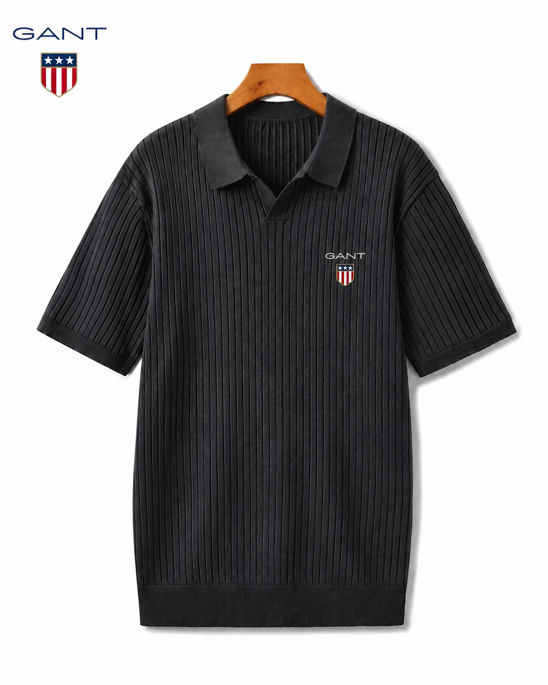 GANT® Sommarens ribbade pikétröja