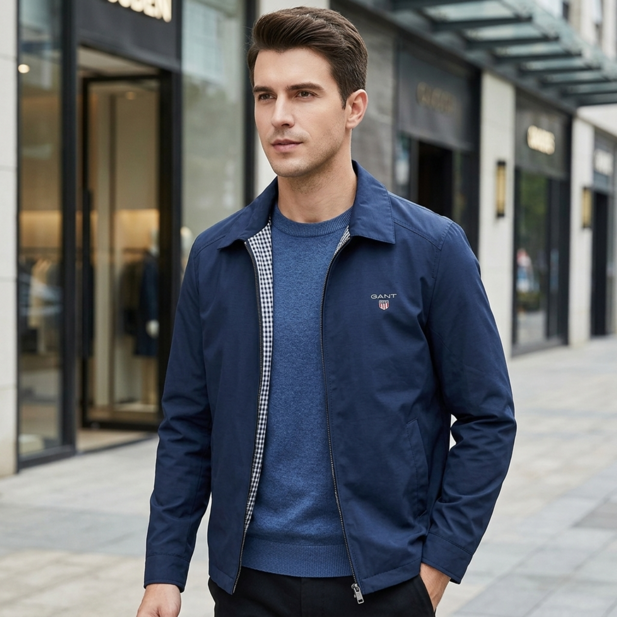 GANT® Lättviktsjacka med dragkedja
