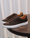 Softey Suede Low-sneakers - bruna