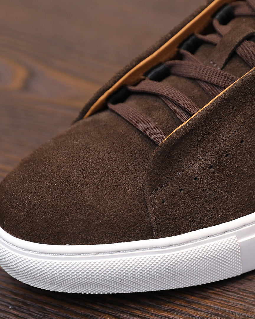 Softey Suede Low-sneakers - bruna