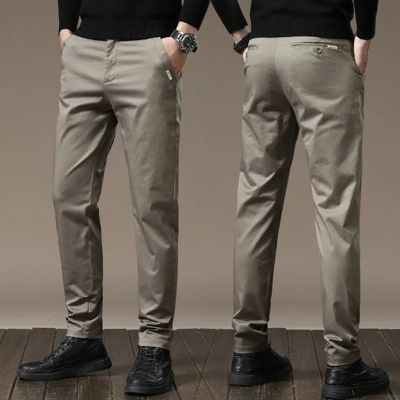 Pure Cotton Slim Fit Byxor