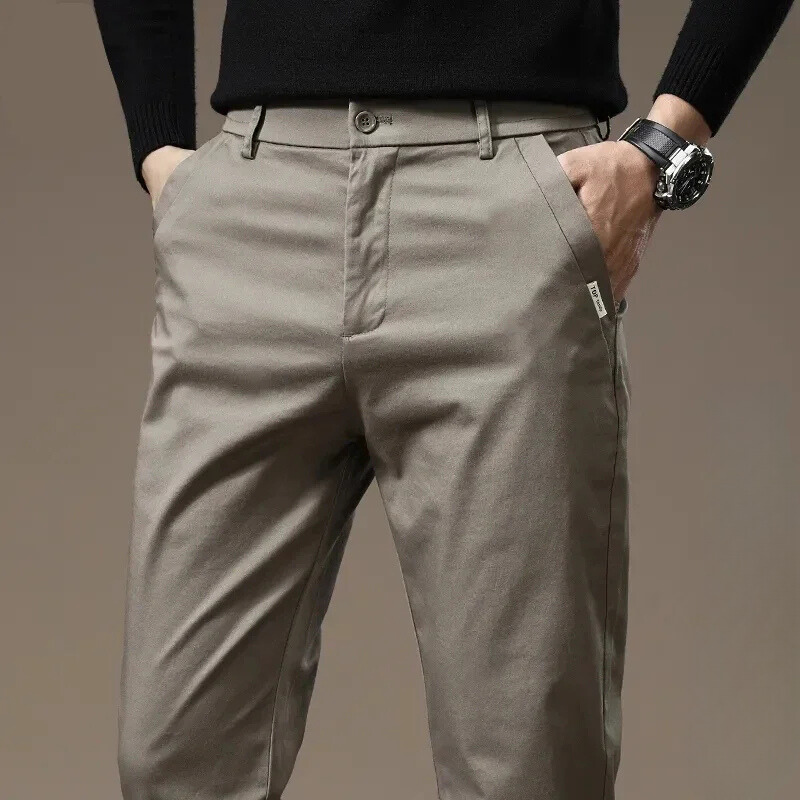 Pure Cotton Slim Fit Byxor
