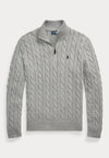 Ralph Lauren Stickad Tröja med Halv Dragkedja